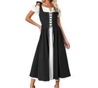 Deguisement Medieval Femme Deguisement Adulte Costume Voyante 2Xl Robe Longue Velours En Velour Rouge Baroque Gothique Grande Taille Dirndl Tenue Médiévale Viking Hocus Pocus De Mariée Princesse