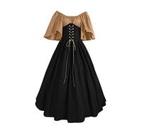 Deguisement Medieval Femme Robe Medievale Moyen Age Corset Gitane 1900 Époque Renaissance Costume Viking Halloween Victorienne Noir Arwen Tenue De Princesse Médiéval Pirate