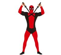 Déguisement Mercenaire À Grande Bouche Homme Rouge