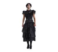 DÉGUISEMENT MERCREDI ADDAMS ROBE DE BAL FEMME S Noir M