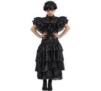 Chaks Robe de bal Mercredi pour fille – Costume officiel robe et ceinture – Halloween