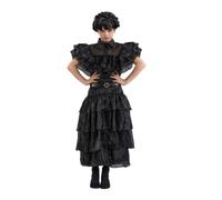 Déguisement Mercredi Addams Robe De Bal Fille Noir