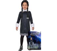 Déguisement Mercredi Addams - Taille 5-7 Ans Noir