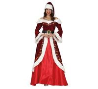 Déguisement Mère Noël chic à dorures femme - Rouge - S (36-38)