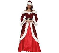 Déguisement Mère Noël chic à dorures femme - Rouge - XL (44-46)