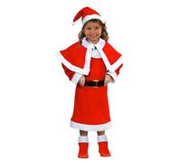 Déguisement Mère Noël Enfant 10-12 Ans (145-160 Cm) Rouge