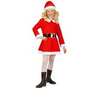 Déguisement Mère Noël Fille 4 À 5 Ans Rouge