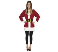Déguisement Mère Noël PTIT CLOWN - Taille S - Rouge, blanc et noir - Costume adulte pour femme S