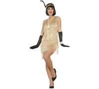 Déguisement - MES VERRINES - Charleston Luxe Doré - Femme - Glamoureux - Soirées années 20 M