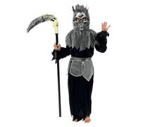 Déguisement Messager Garçon - PTIT CLOWN - Costume Enfant Halloween, Cospaly, Fête Costumée, Soirée Déguisée - Noir, gris 7-9 ans