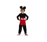 Disney Mickey Costume officiel Mickey Mouse comprenant costume et bandeau avec oreilles - Tailles disponibles S - Pour enfants de 2 ans