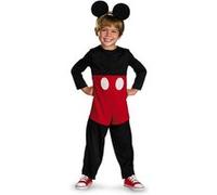 Disney Mickey Costume officiel Mickey Mouse comprenant costume et bandeau avec oreilles - Tailles disponibles S - Pour enfants de 2 ans