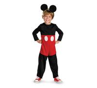 Disguise Disney Mickey Costume officiel Mickey Mouse comprenant costume et bandeau avec oreilles - Tailles disponibles XS, S (3-6 ans)