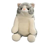 Déguisement mignon chat gras petit chat paresseux Poupée en peluche adaptée comme cadeau d'anniversaire Belle poupée en peluche pour amis L'éléphant chantant et parlant joue un coup d'œil (gris