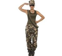 Déguisement militaire femme Small G