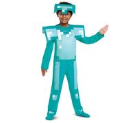 Déguisement Minecraft Armure de Diamant - Disguise - 127-136 cm - 7-8 ans - Turquoise 127 cm