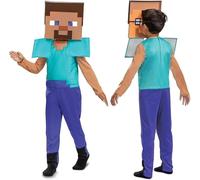 Déguisement Minecraft Steve Costume Élégant Taille 4-6 Petit