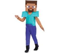 Disguise Déguisement Steve (Minecraft) Taille S (4-6 ans) – Costume + Masque 2D – Licence Mojang