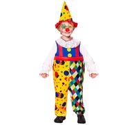 Déguisement Mini Clown Jaune Garçon 4 À 5 Ans Rouge