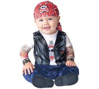 Déguisement Mini Motard Pour Bébé - Classique 6 À 12 Mois Noir