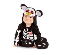 Déguisement Mini Ours Dia De Los Muertos Bébé - Taille: 1 - 2 Ans (80 - 92 Cm) Multicolore