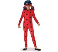 RUBIE'S Miraculous Officiel - Déguisement Entrée de Gamme LADYBUG pour Enfants - Taille 3-4 ans - Costume avec Combinaison et Masque avec Attache Elastique - Déguisement pour Halloween, Carnaval