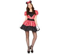 Déguisement Miss Mouse Femme Taille Large Rouge