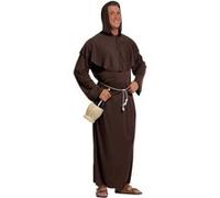 Widmann – Costume de moine 39023 – Robe à capuche et ceinture – Marron Taille L