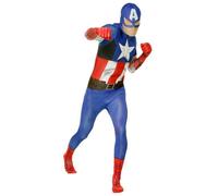 Déguisement Morphsuits Captain America adulte XL