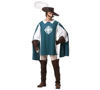 Déguisement Mousquetaire Bleu Et Blanc Homme - Taille: M Bleu