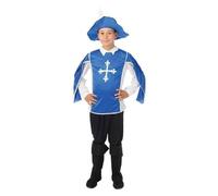 Déguisement mousquetaire enfant - PtitClown - Bleu et blanc - Mixte - À partir de 5 ans 5-6 ans