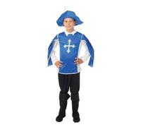 Déguisement Mousquetaire Enfant PtitClown - Bleu - Marque PtitClown - Pour Carnaval - Mixte - A partir de 5 ans 5-6 ans