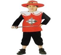 Déguisement mousquetaire rouge enfant 7-9 ans (épée et chapeau non inclus) Rouge G