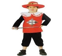Déguisement mousquetaire rouge enfant 7-9 ans (épée et chapeau non inclus) Rouge G