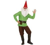 Widmann Déguisement Nain Vert Complet – Manteau, pantalon, ceinture, surchaussures, chapeau – 42/44