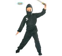 Fiestas Guirca Déguisement de Ninja pour enfant de 10 à 12 ans, Noir