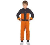 déguisement ninja combinaison orange noir garçon - 7/9 ans - orange - guirca 77894 Orange G
