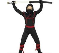 déguisement ninja commando shinobi enfant - 7/9 ans - noir - générique 81887 Noir G