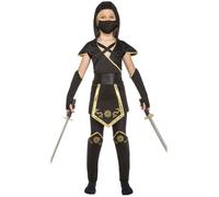 Déguisement - Ninja Dragon Fille - 10 ans - Noir - Multicolore - Polyester 10 ans