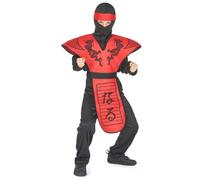 Déguisement ninja dragon garçon - Marque - Modèle - Rouge - Noir - Intérieur 10-12 ans