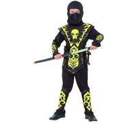 Déguisement Ninja Garçon, Taille 7 À 9 Ans Jaune