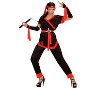 D?Guisement Ninja Kimono Empire Dragon Femme Noir