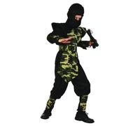 Déguisement ninja militaire garçon - Marque - Modèle - Orange - Polyester - Intérieur 4-6 ans