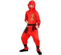Déguisement ninja rouge dragon - 4/5 ans Multicolore G