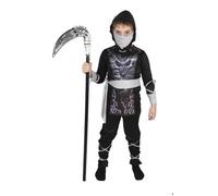 Déguisement Ninja Squelette Garçon - PTIT CLOWN - Costume Enfant Halloween, Cospaly, Fête Costumée, Soirée Déguisée - Noir 5-6 ans