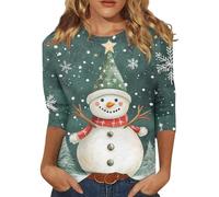 Deguisement Noel Adulte Adulte Pul Noel v col Polaire Hiver Humour Mode Vetements Mode Neige Chic Renne Fête Pull Femme Sweat Grande Taille Pull Original Femme 3XL