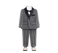 Deguisement Noel Enfant Garcon - Garçons Élégants En Pantalon Habillé Style Gentleman Londonien Pour Représentations Répétitions Et Spectacles (Grey 5-6 Years)