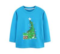 Déguisement Noel Sweats À Capuche Fille Manches Longues Sweat Shirt Décontracté Imprimé Crocodile Arbre Noël Pour Garçons Et Filles Festive Party Outfit Cozy Polaire Top Tendance Vêtement Fille 12 Ans