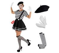 Déguisement Noir de Mime pour Femme Fun Shack - Petit