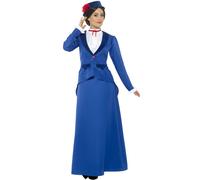 Déguisement Nounou Victorienne Femme Xl Bleu